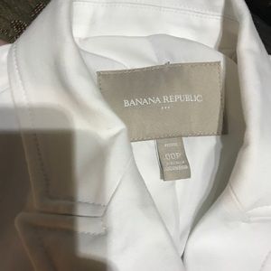 Banana republic white coat size 00 petite